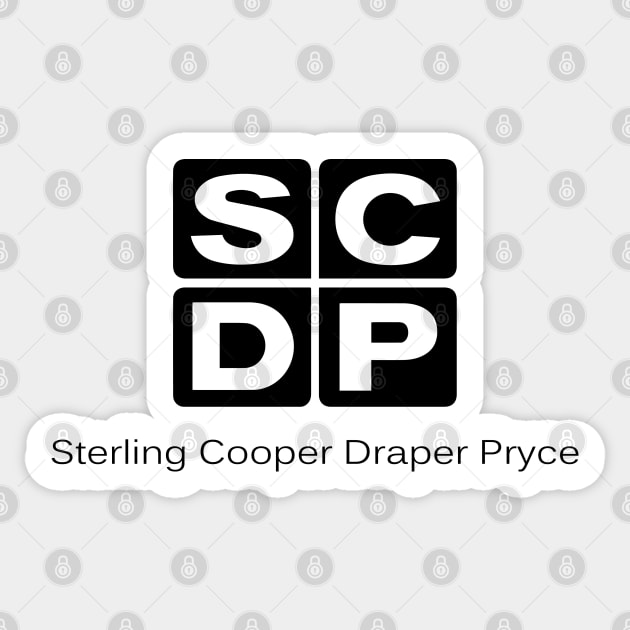 SCDP Stirling Cooper Draper Pryce - Mad Men Sticker by tvshirts